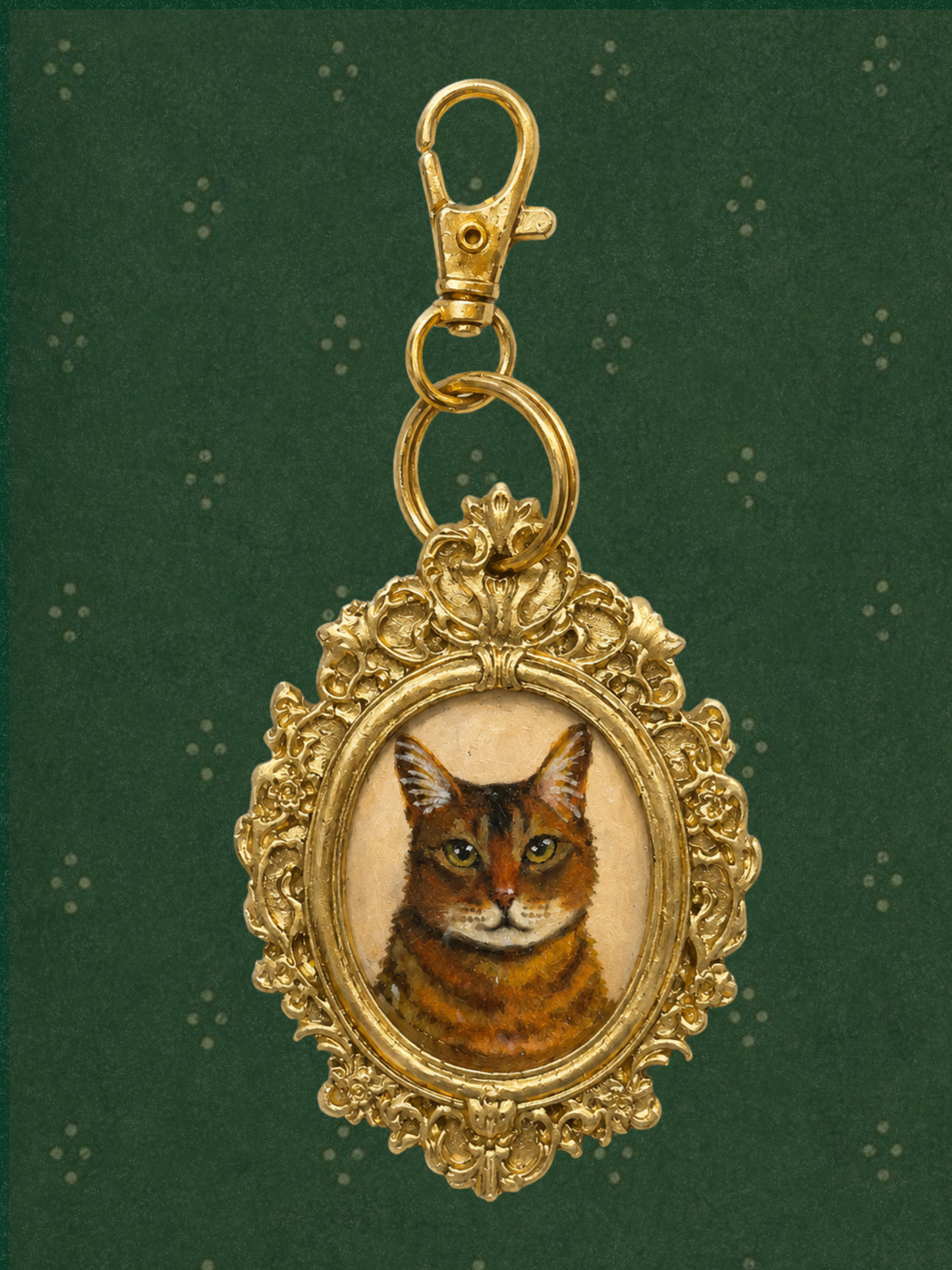 Tiny Portrait Keychain / Bag Charm