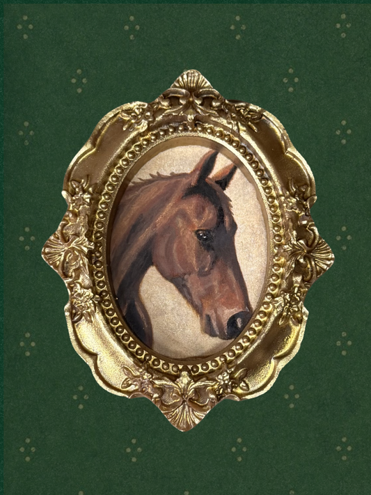 Tiny Pet Portrait Magnet - Oval B